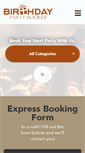 Mobile Screenshot of birthdaypartybooker.com